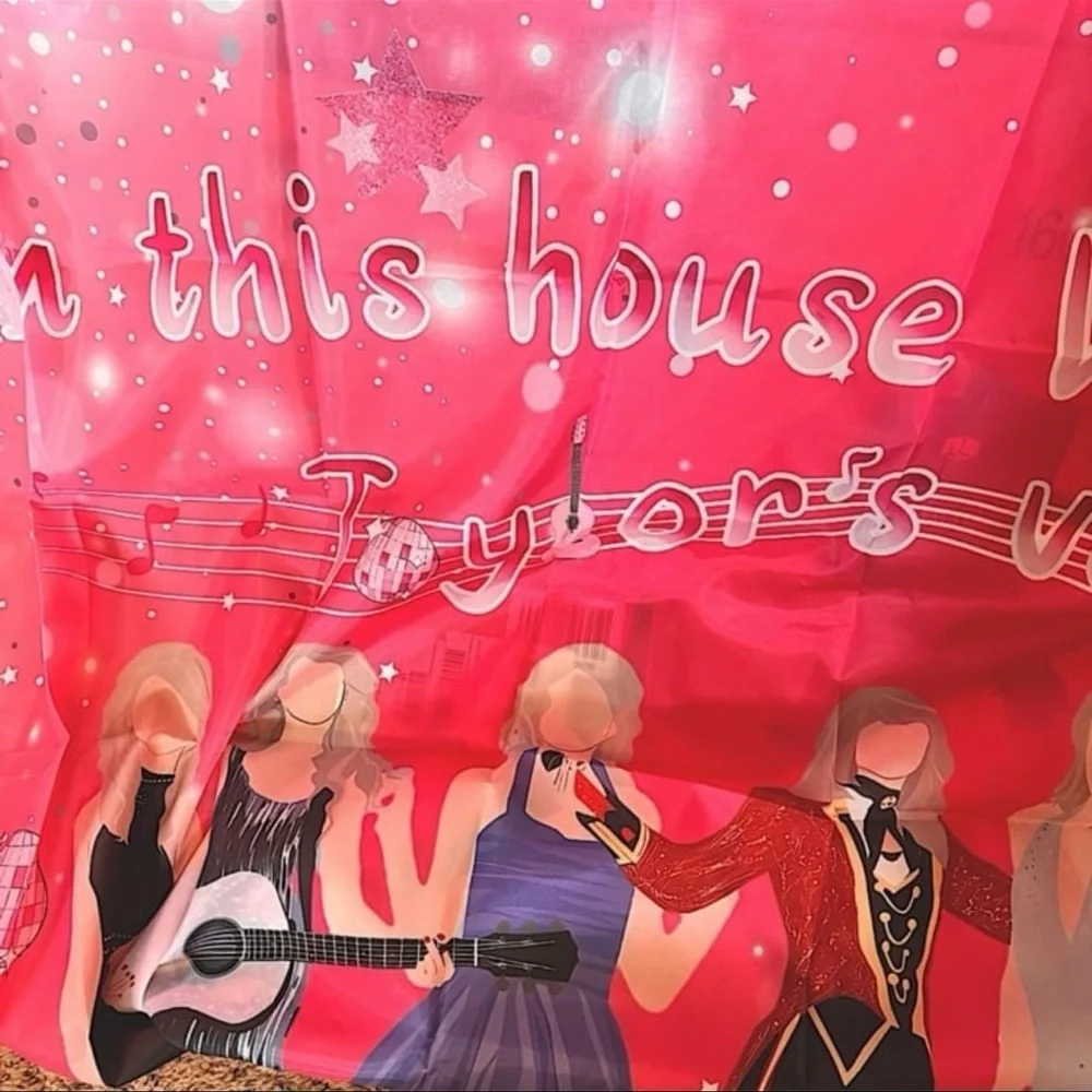 NWT “in this house we listen to Taylor’s Version”‎ tapestry